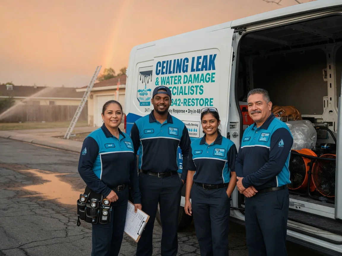 Ceiling Leak Cleanup company in Point, TX